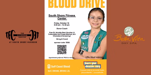 Blood Drive at The Fitness Center at South Shore Harbour