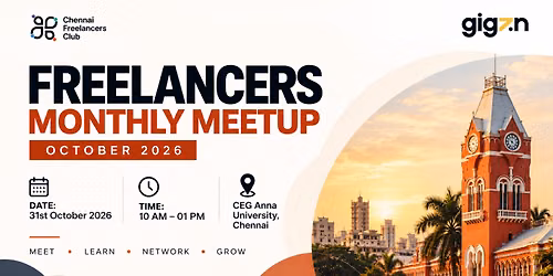 Chennai Freelancers Monthly Meetup - October 2026