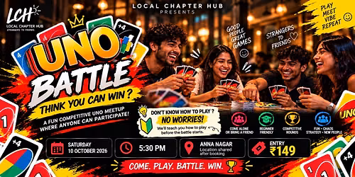 UNO BATTLE: Chennai\u2019s Strangers Game Night \ud83d\udd25