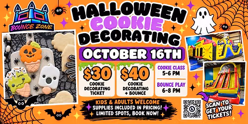 Halloween Cookie Decorating at Bounce Zone Tampa