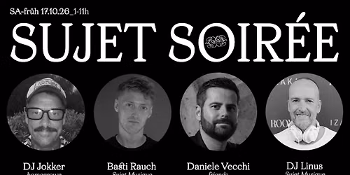 SUJET SOIR\u00c9E presents...