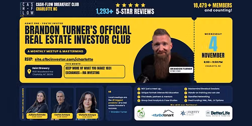 Cash-Flow Breakfast Club Charlotte NC: 1031 Exchanges + IRA Investing!