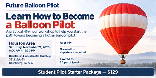 Future Balloon Pilot - Houston area