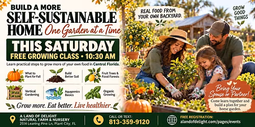 FREE Fall Growing Class: Plant Now, Harvest All Winter in Your Florida Backyard