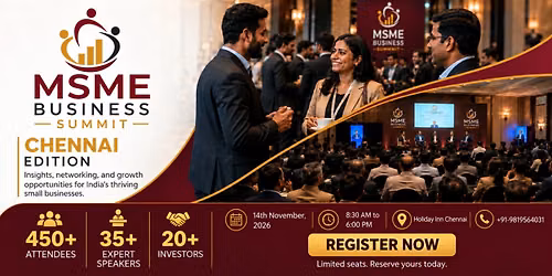 MSME Business Summit 2026 | Chennai