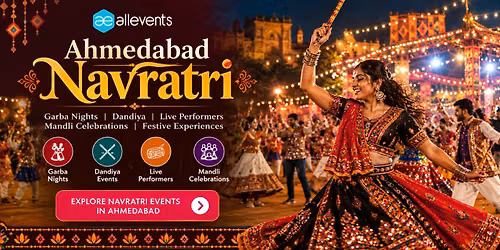 Navratri Events in Ahmedabad 2026 | Garba & Dandiya Nights