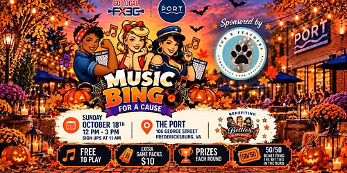 FREE Music Bingo For A Cause To Support Betties In The Burg