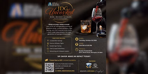 JDG Uncorked - An evening of wine, whiskey, and cigars