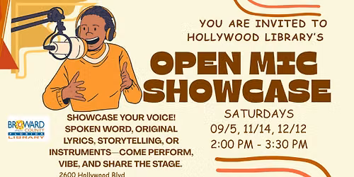 Open Mic At Hollywood Library
