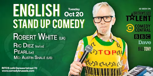 English Comedy at RITCS cafe Robert White & Ric Diez