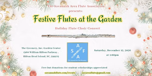 Festive Flutes at the Garden