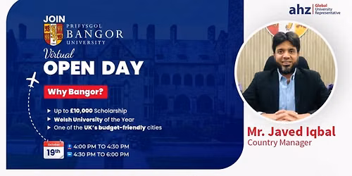 Bangor University Virtual Open Day | January 2027 Intake