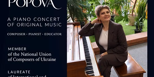 Olga Popova \u2014 Piano Concert of Original Music in Oakville