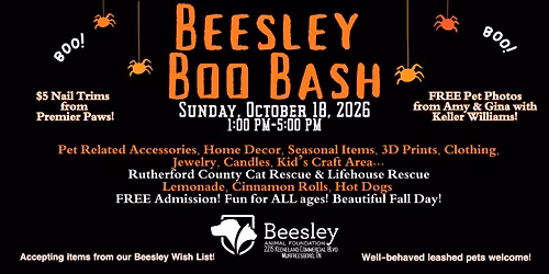 3rd Beesley Boo Bash
