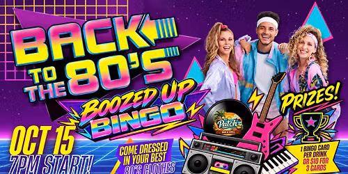 Back to the 80's Boozed Up Bingo