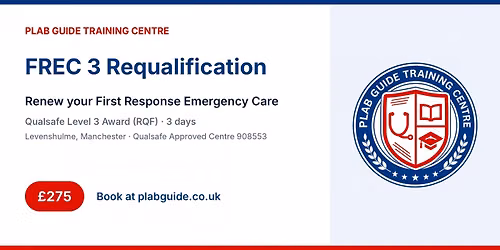 Qualsafe Level 3 Award in First Response Emergency Care (FREC 3) \u2013 Requalification