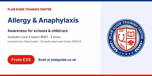 Allergy and Anaphylaxis Awareness \u2013 Qualsafe Level 3 Award (RQF) | 2 Hours
