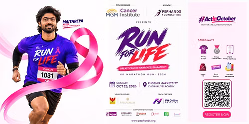 Pephands Run For Life - 6k Breast Cancer Awareness Marathon, October 2026