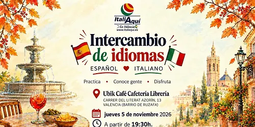 Intercambio de idiomas italiano–español en Valencia