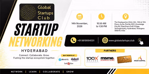 GLOBAL STARTUPS CLUB | STARTUP NETWORKING HYDERABAD 2026