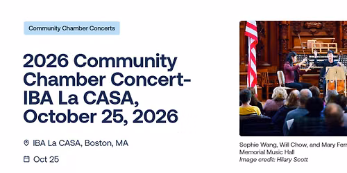 2026 Community Chamber Concert