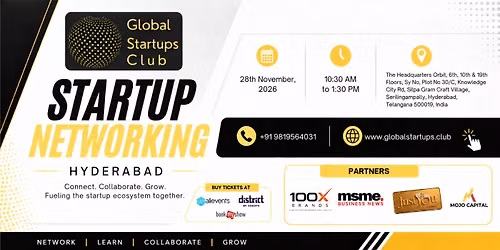 Global Startups Club | Startup Networking Hyderabad