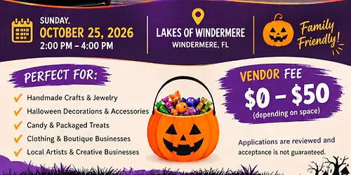 Trunk or Treat + Mini Market_Windermere Florida 
