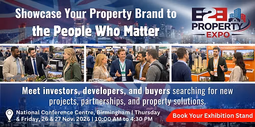Property Expo 2026 | Book Your Stand At Premier B2B Show