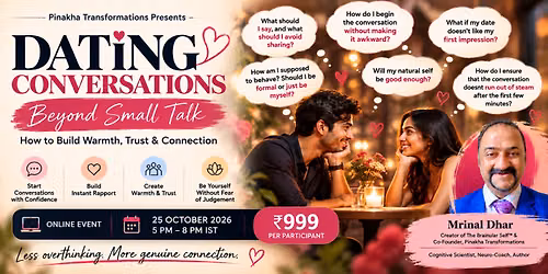 Dating Conversations: Beyond Small Talk\u2014How to Build Warmth, Trust & Connection