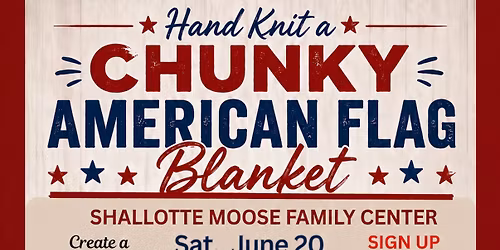 Hand Knit a Chunky American Flag Blanket