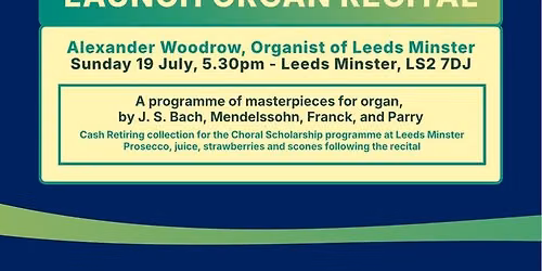 The Hiking Organist: Launch Recital - Alex Woodrow