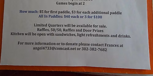 Quarter Auction Fundraiser