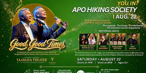 Good Good Times: APO Hiking Society Concert