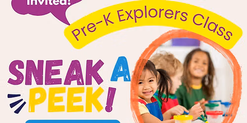 Pre-K Explorers Sneak Peek
