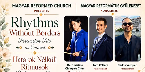 Rhythms Without Borders: Percussion Trio in Concert