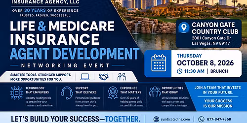 Life & Medicare Insurance Agent Development, Las Vegas