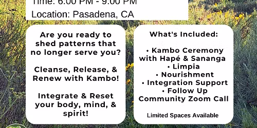 Kambo Rejuvenation Ceremony!