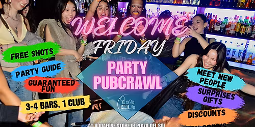 Friday  International  Meeting & Party Pubcrawl!