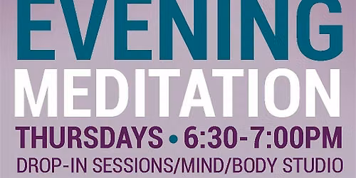 Evening Meditation in English at The Academy (Onsite only)