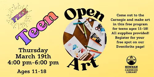 March Teen Open Art