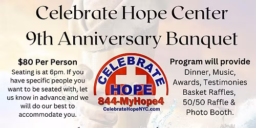 Celebrate Hope Center 9th Anniversary Banquet