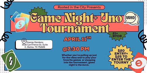 Game Night + Uno Tournament