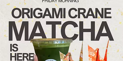 Matcha & Origami Crane