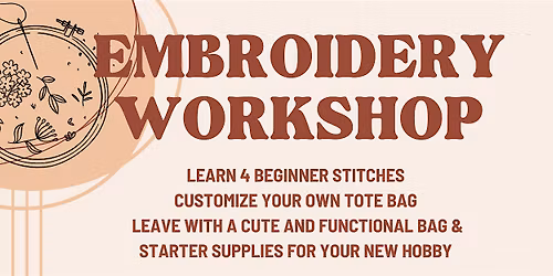 Embroidery Workshop with Samantha Wilson Photography & Bori Bliss Boutique