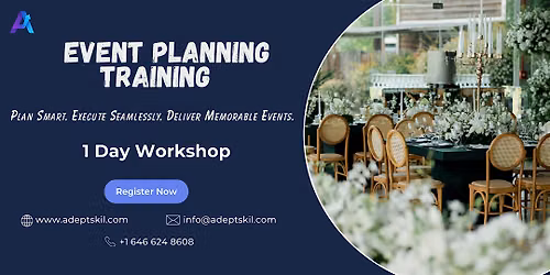 Event Planning Training \u2013 Brampton, ON | In-Person & Live Virtual