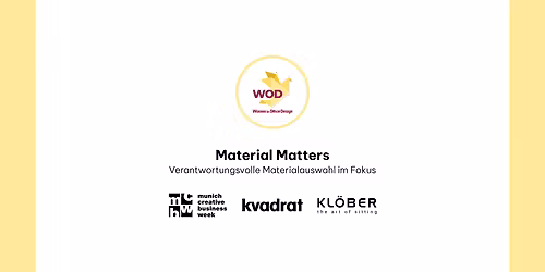 Material Matters - Verantwortungsvolle Materialauswahl im Fokus