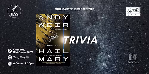Project Hail Mary (book) Trivia at Cassette