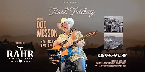 First Fridays at West + Stone: Live Music & Happy Hour