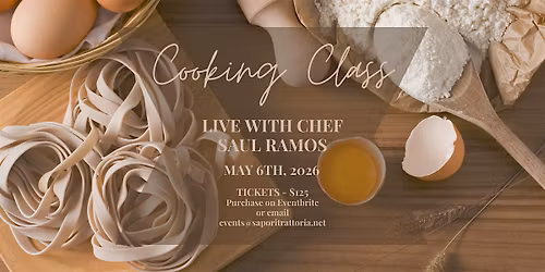 Live Cooking Class With Saul Ramos