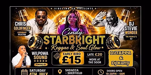 Cindy Starbright: Reggae & Soul Glow \u2013 Sheffield Takeover